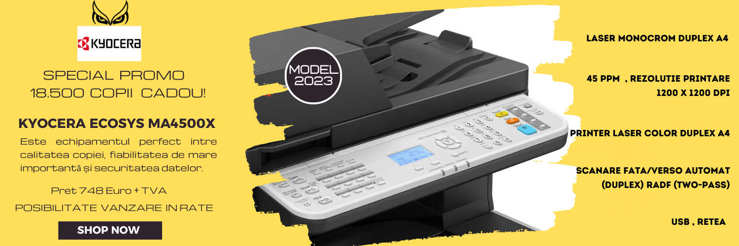 Kyocera ECOSYS MA4500X - Model 2023 -  PROMOTIE 18.500 pagini, cadou!